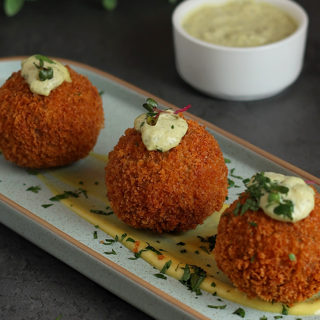 Chicken Kyiv Balls